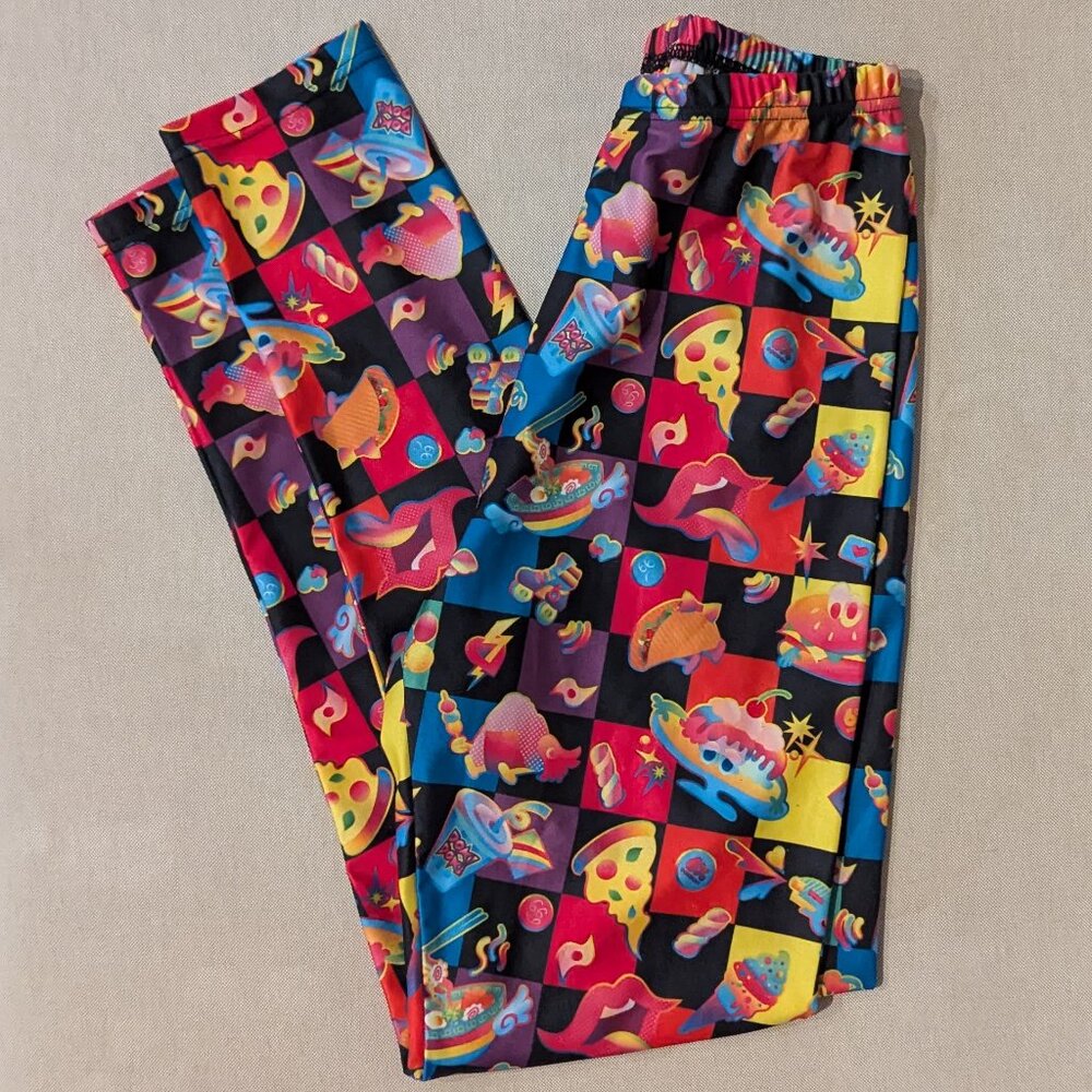 6% DOKI DOKI YUMMY YUMMY PRINT BOYFRIEND LEGGINGS OSFM